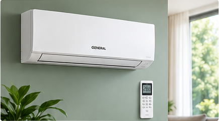 Climatizzatore GENERAL Fujitsu monosplit in ambiente residenziale